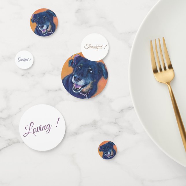 Confettis Naissance du chien du Labrador noir (Groupe)