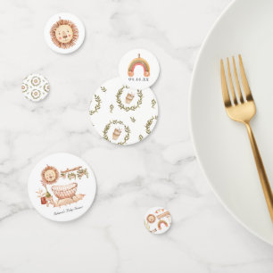 Confettis Neutre entre les sexes Boho Nursery Baby shower