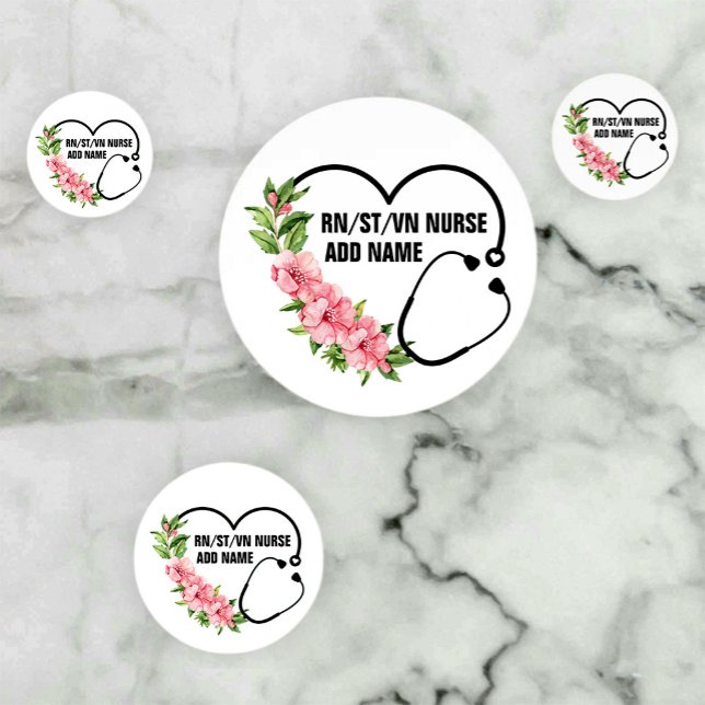 Confettis Nom de l'infirmière étudiante-inscrite-ancienne (Créateur téléchargé)