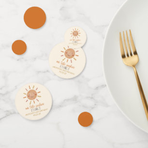 Confettis Notre Petit Soleil Jaune Jaune Anniversaire