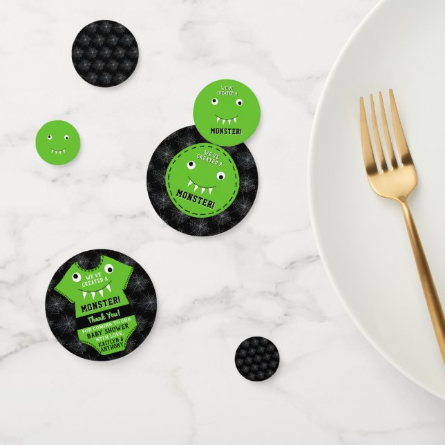 Confettis "Nous avons créé un monstre" Baby shower Halloween (Groupe)