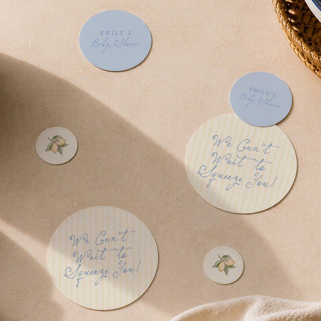Confettis Nous avons hâte de vous presser Baby Shower au Cit (Créateur téléchargé)