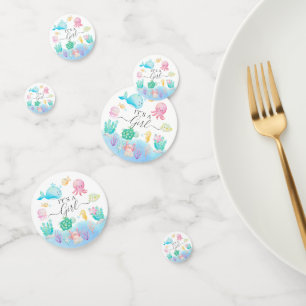 Confettis Oh Bébé Sous Le Baby shower De Mer