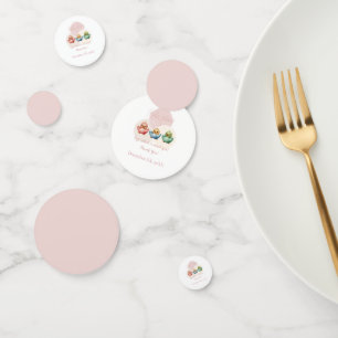 Confettis Oiseaux d'Oeufs de Cute Kawaii Baby shower coloré