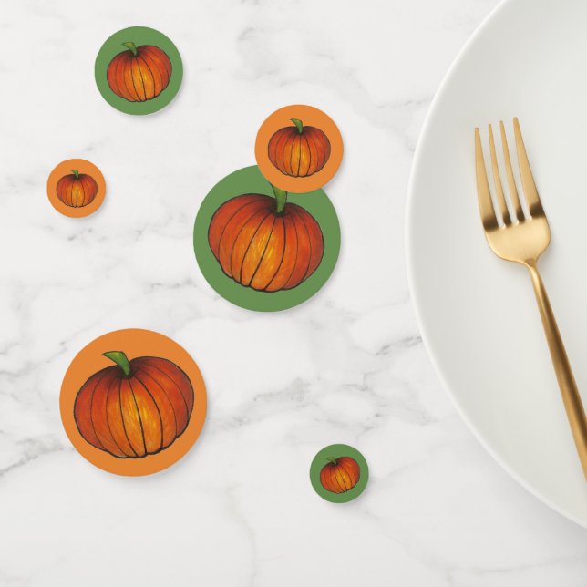 Confettis Orange Harvest Citrouille Patch automne automne au (Groupe)