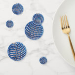 Confettis Ornement à perles bleues<br><div class="desc">Pack de 60 petits,  moyens et grands morceaux de confettis avec une image,  de part et d'autre,  d'un ornement perlé bleu. Voir collant rond correspondant et papier d'emballage. Voir l'ensemble de la collection Hanoukka Confetti sous la catégorie HOME dans la section HOLIDAYS.</div>