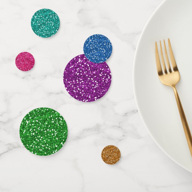Confettis Paillettes Colorées (Groupe)