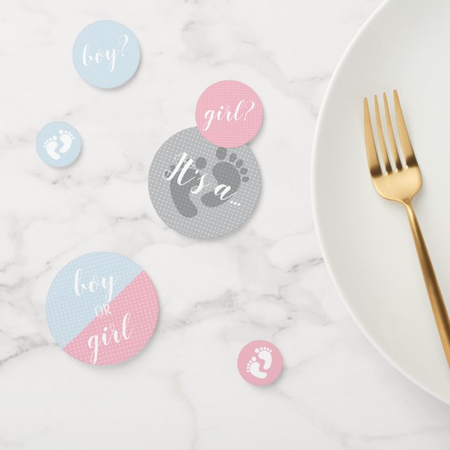 Confettis Parti révélateur du genre rose et bleu (Groupe)