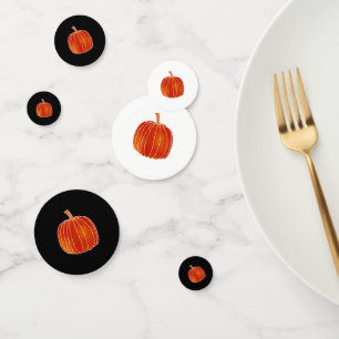 Confettis Partie brillante orange de Halloween de décor