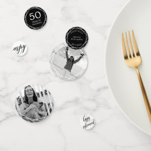 Confettis Partie de retraite tourbillonnante de calligraphie