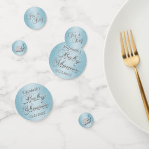 Confettis Parties scintillant baby shower bleu - Personnalis