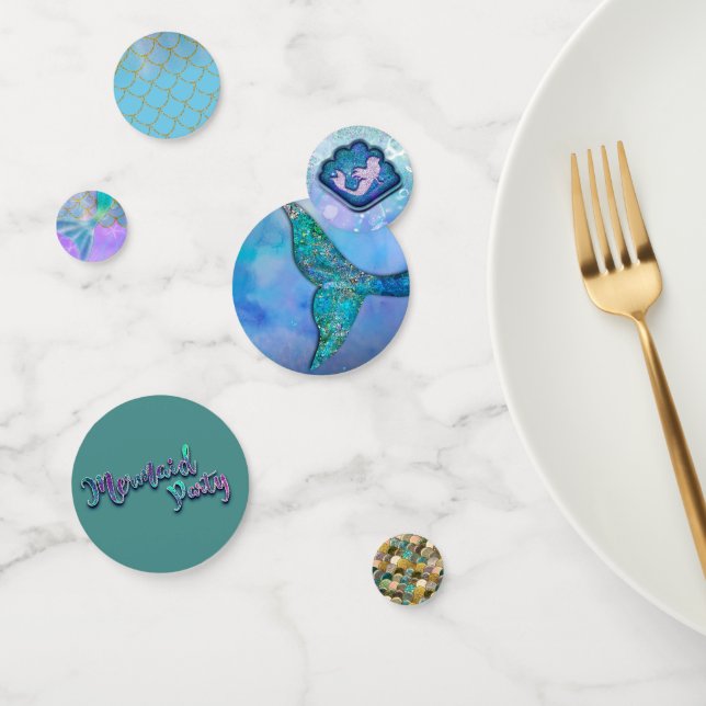 Confettis Parties scintillant de sirène agitée fête d'annive (Groupe)