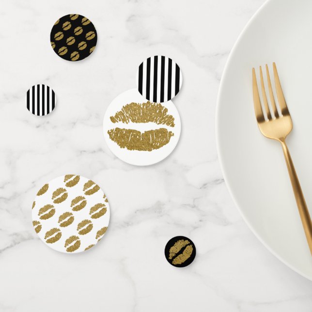 Confettis Parties scintillant d'or lèvres Lipstick Baiser Be (Groupe)