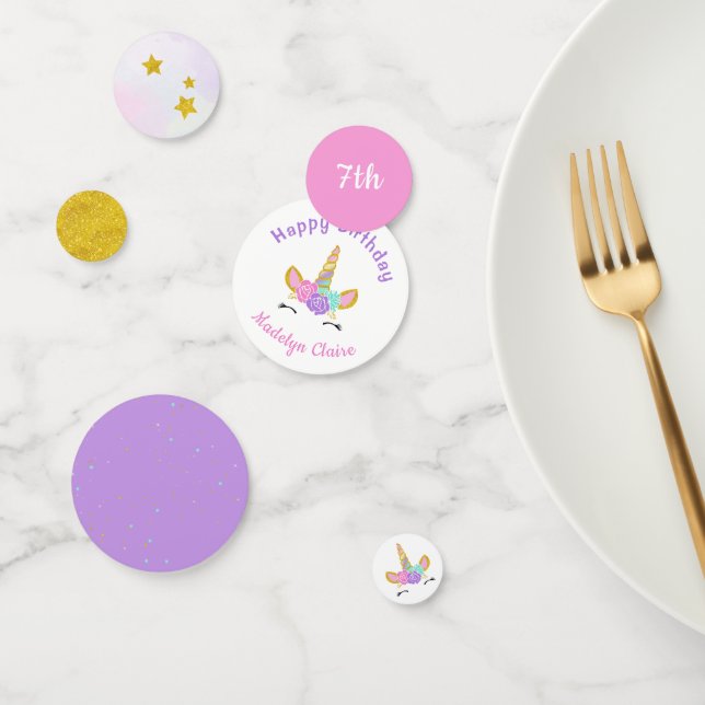 Confettis Parties scintillant magique Unicorn étoiles Annive (Groupe)