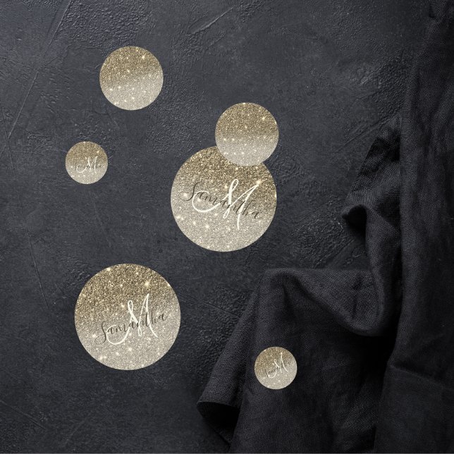 Confettis Parties scintillant Or moderne étincelles Nom pers (Créateur téléchargé)