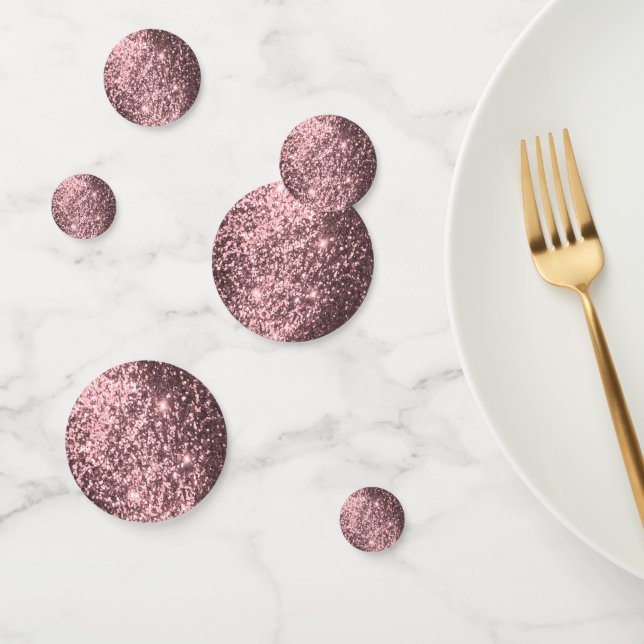 Confettis Parties scintillant or rose (Groupe)