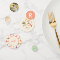 Pastel Plaid "Two Many Fun" 2e anniversaire person
