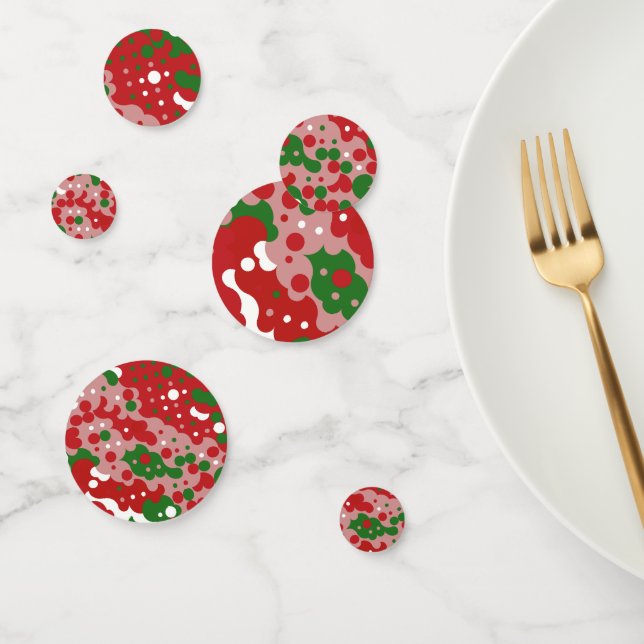 Confettis Patters de Groovy Funky Mod Retro Christmas (Groupe)