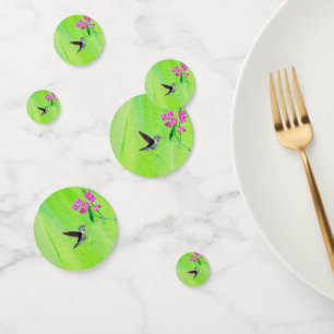 Confettis Peinture des colibris et des petits pois