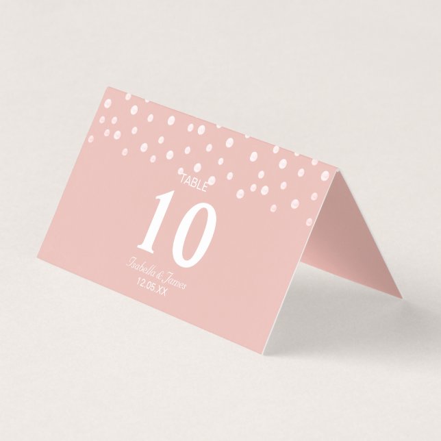 Confettis Perle sur Mariage en Or Rose (Front)