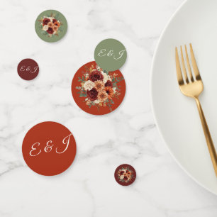 Confettis Personnalisé Rustic Mariage de automne Table Confe