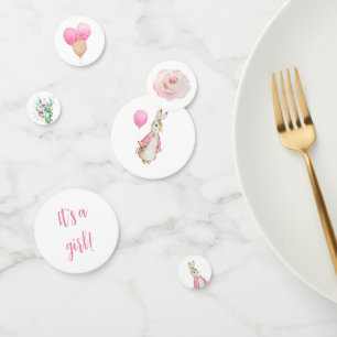 Confettis Peter Rabbit Baby shower C'est une fille