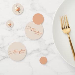 Confettis Petit Baby shower Citrouille - Automne Chic