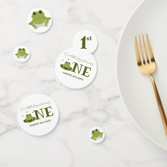 Confettis Petite grenouille transformant un animal mignon pr (Groupe)