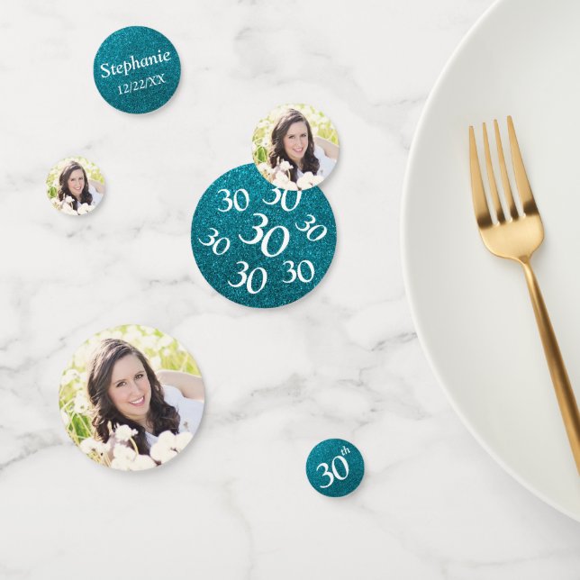 Confettis Photo d'anniversaire 30 ans (Groupe)