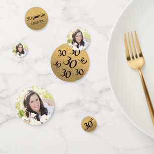 Confettis Photo d'anniversaire 30 ans