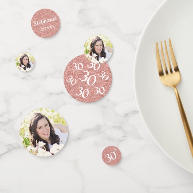 Confettis Photo d'anniversaire 30 ans (Groupe)