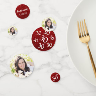 Confettis Photo d'anniversaire 30 ans