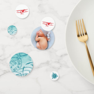 Confettis Photo d'anniversaire de l'avion