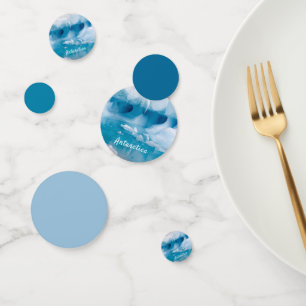 Confettis Photo de l'iceberg Antarctique avec texte