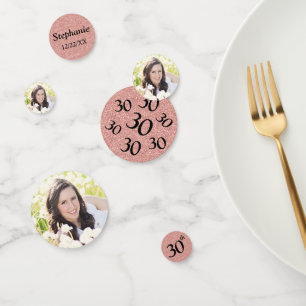 Confettis Photo du 30e anniversaire