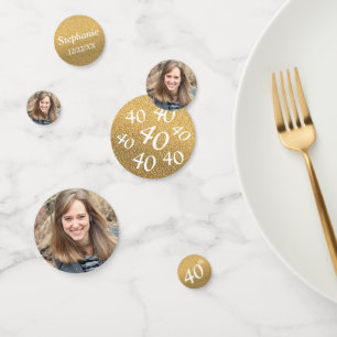 Confettis Photo du 40e anniversaire