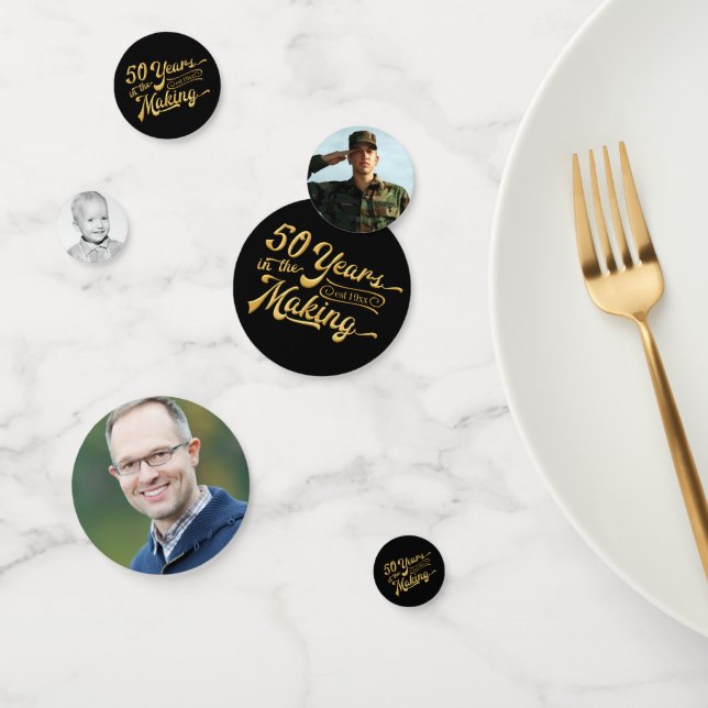 Confettis Photo du 50e anniversaire | 50 ANS DANS LA FABRICA