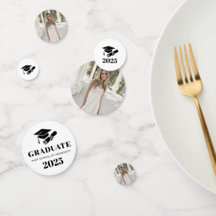 Confettis Photo personnalisée d'un diplôme moderne