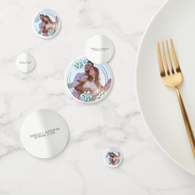 Confettis Photo Personnalisée Et Courbe (Groupe)