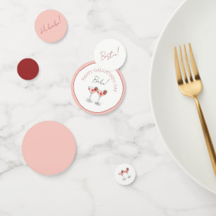 Confettis Pink Happy Galentines Day mignonne Girly Bestie am