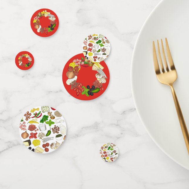 Confettis Pizza Party Topings Restaurant italien Pizzeria (Groupe)