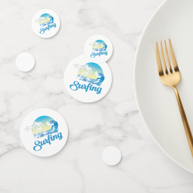 Confettis Plage de surf (Groupe)