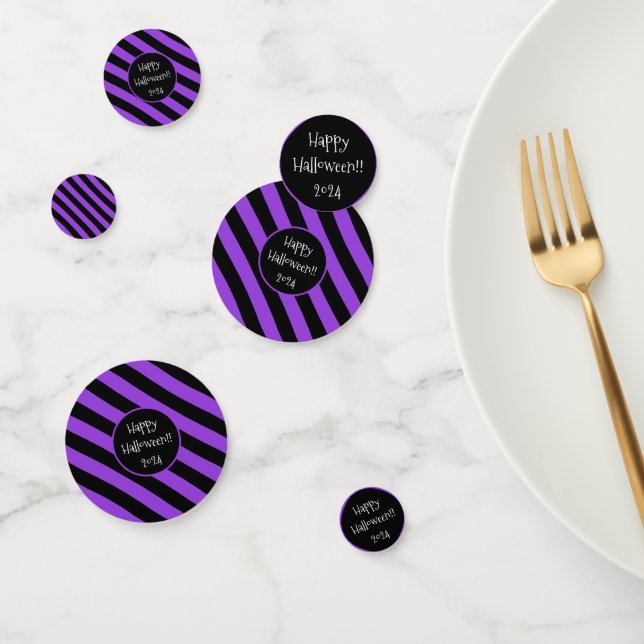 Confettis Plaques de papier Halloween Lines (Groupe)