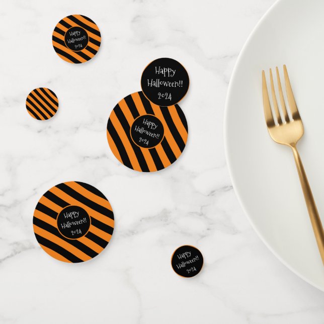 Confettis Plaques de papier Halloween Lines (Groupe)