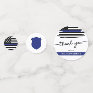 Confettis Police de Merci sur mesure Parti de retraite