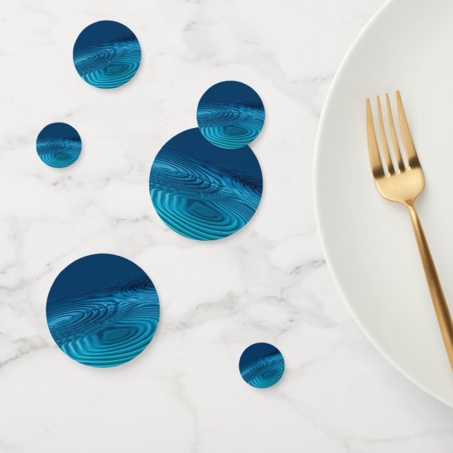 Confettis Pommes bleu Aqua (Groupe)