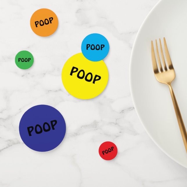 Confettis Poo amusant (Groupe)