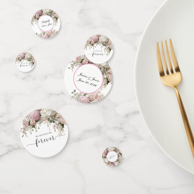 Confettis pour table de mariage (Groupe)