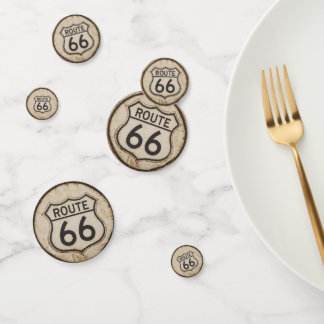 Confettis pour un voyage sur l'ancienne route 66