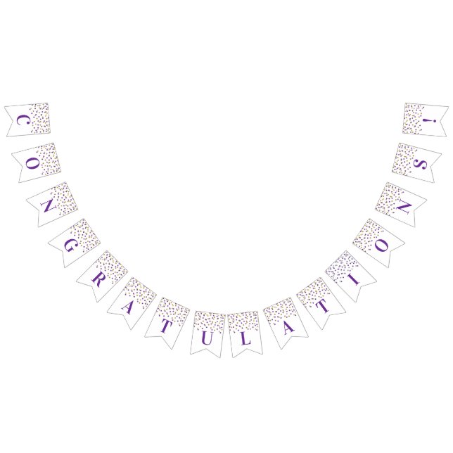 Confettis pourpres d'or de bannière de (Tout)